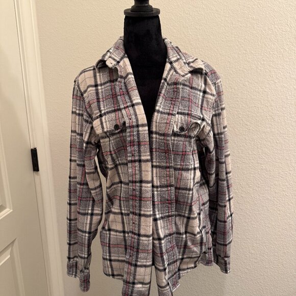 Eddie Bauer Tops - Eddie Bauer Women SZ M Cotton Plaid Button up